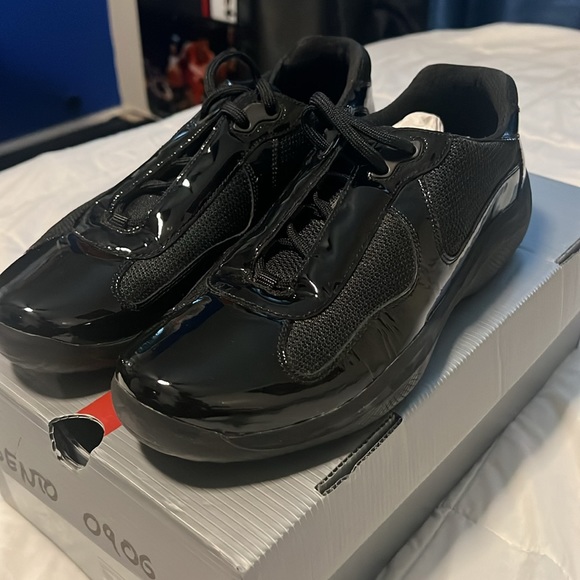 Prada Sneakers black patent leather - Picture 5 of 5